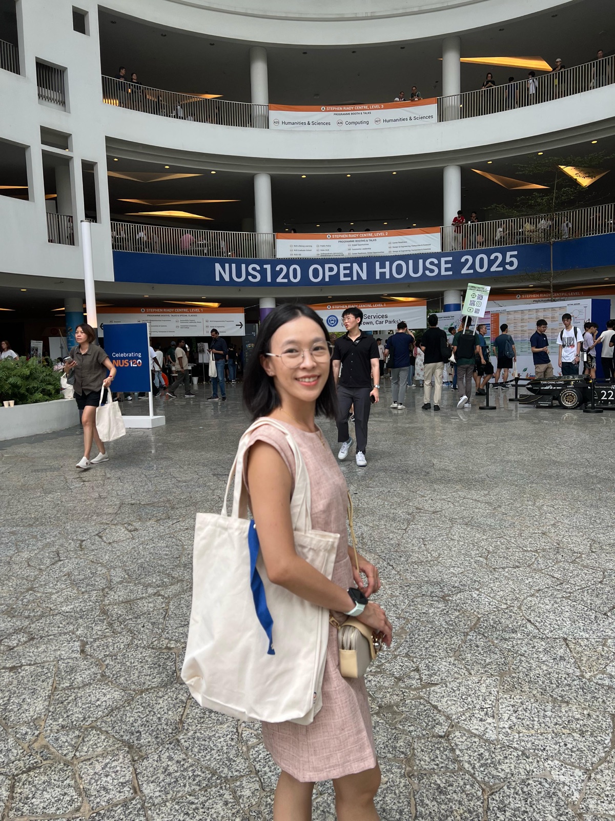 Lynda at NUS Open House 2025