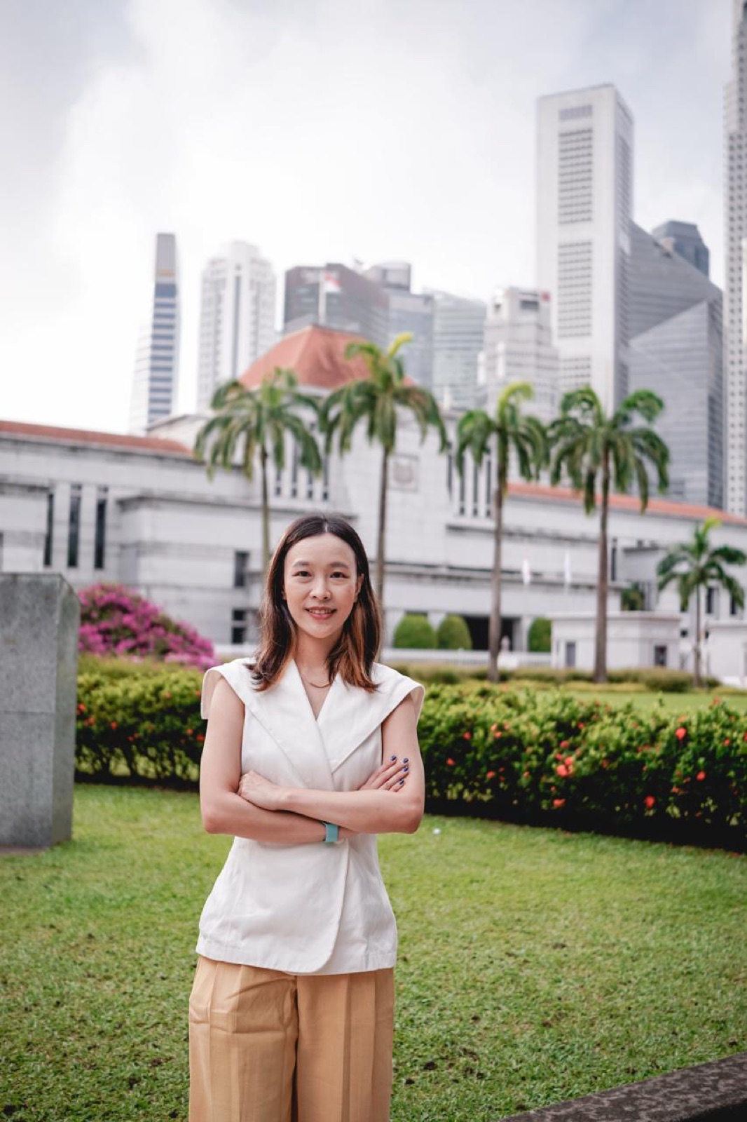 Lynda Lysandra in Singapore Civic District